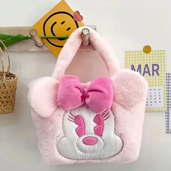 Disney Minnie Mouse Plush Purse Handbag Crossbody