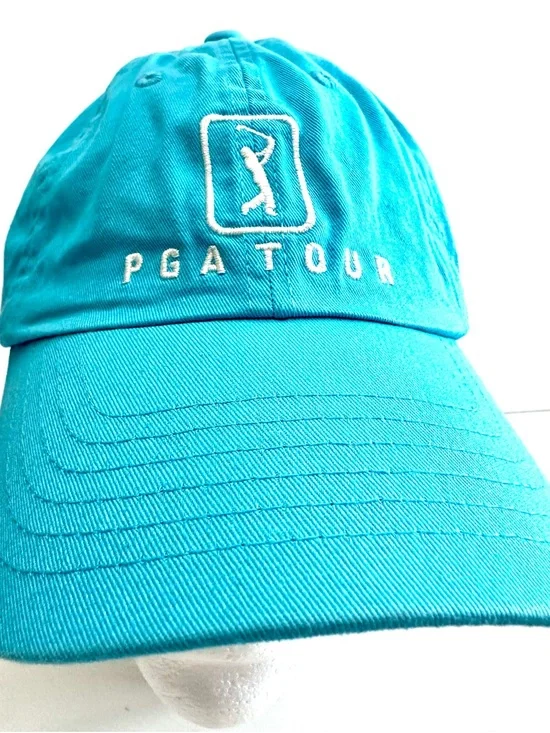 PGA TOUR Turquoise Embroidered Logo Cap