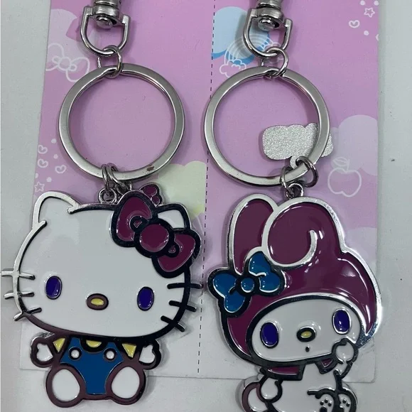Hello Kitty and My Melody Keychains