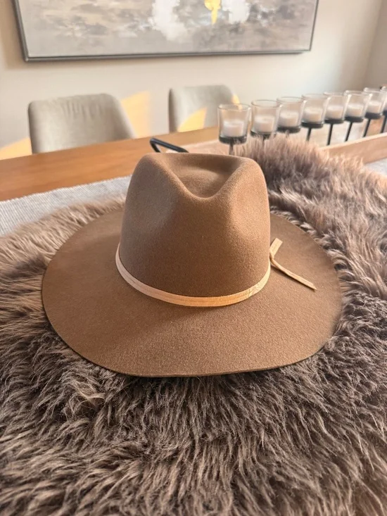 BRIXTON Fedora Ranch Hat Brown Size Medium NEVER WORN