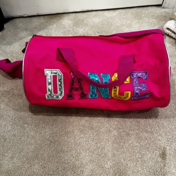 Vibrant Pink Dance Duffel Bag