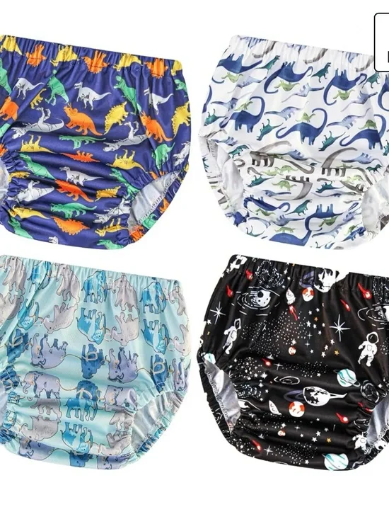 Never been used Reusable Kids Diaper Covers - Multicolor Dino & Space Pack