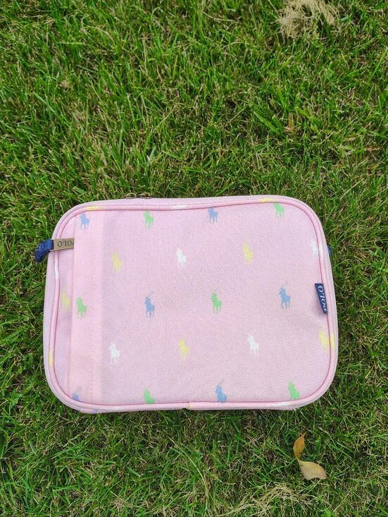 Polo Ralph Lauren Kids Girls Women Insulated Lunch Bag Pink Multi Pony