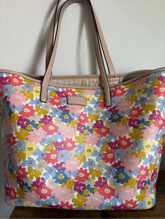 Floral Coach Tote