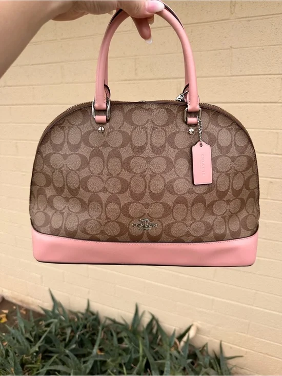 Coach sierra Dome Satchel with Pink Trim 2018