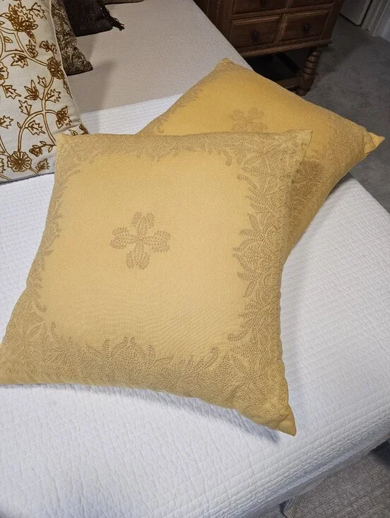 2 Ralph Lauren Pillows COVERS ONLY 18 X 18