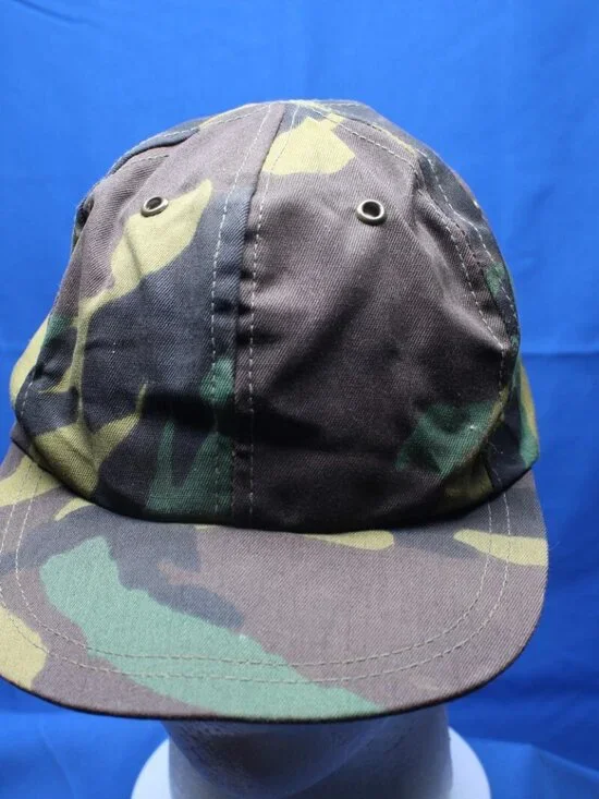 Vtg. Green Camo Cap Boys Hat Made in USA
