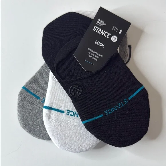Stance 3pk Icon No Show Socks Multi Small