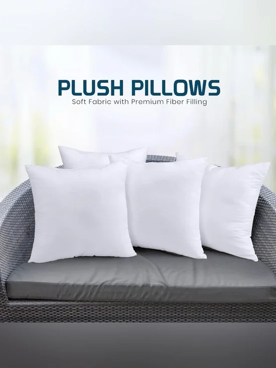 NWT Utopia Bedding Throw Pillows, Decorative 14x14 Pillow Inserts, Set of 4