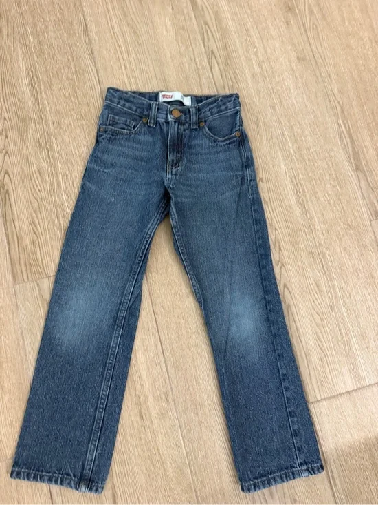 Levi's 511 Slim Skinny Boys Blue Denim Jeans Size 7 Cotton Medium Wash