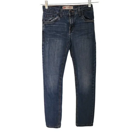 Levis‎ 511 Jeans Performance Slim Boys Size 12 Reg 26x26 Blue Denim Stretch EUC