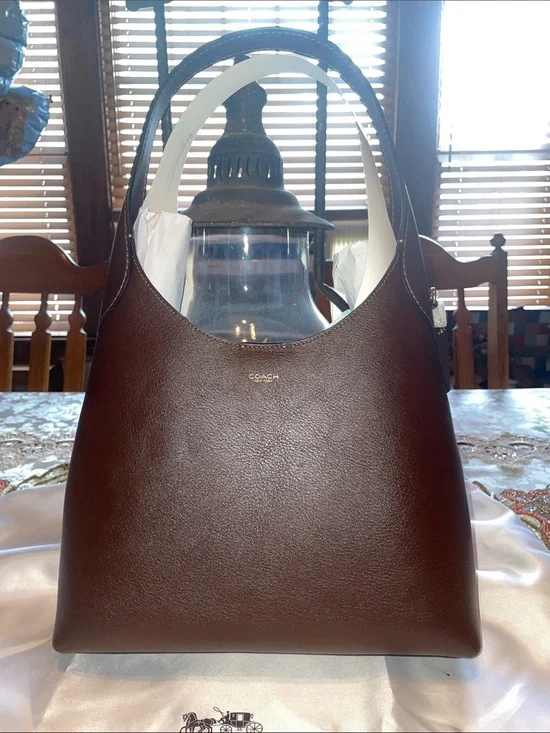 Coach Brown Smooth Leather Shoulder Hobo