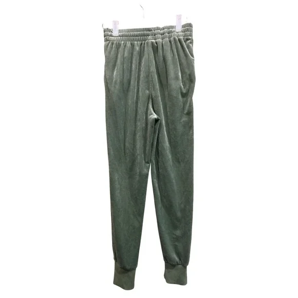 Nike Joggers Girls Large Sage Green Velour Velvet FZ5589-386 Elastic Waist‎ Soft