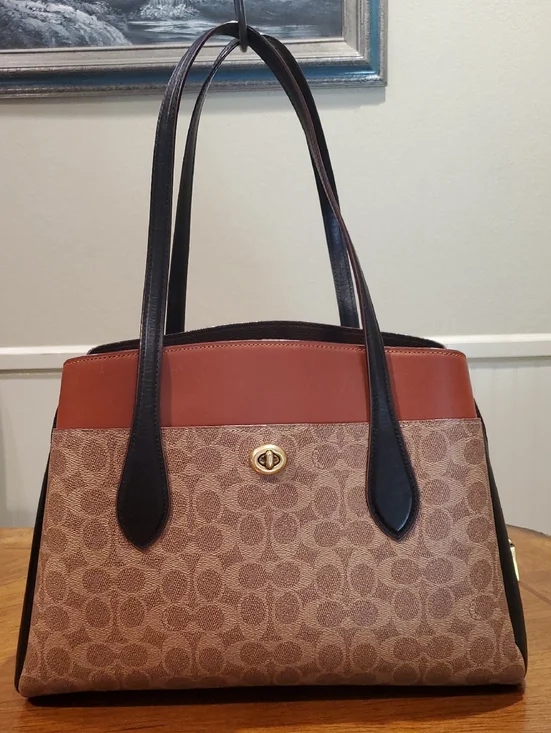 Coach Signature Colorblock Lora Bag