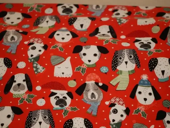 Handmade Santa Paws Pillowcases, Christmas Puppies, Standard Size