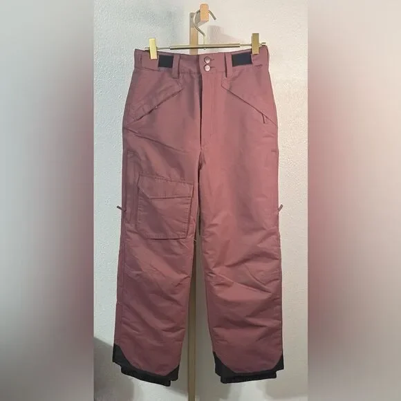 Pulse- Girls Maroon/ mauve pink snow Pants- Large (14/16)
