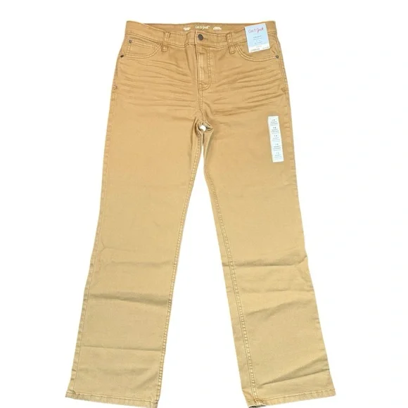 NWT Cat & Jack Husky Khaki Straight Leg Pants. Size: 16