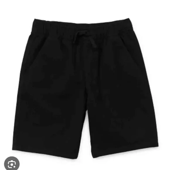 NWT Thereabouts Boys Black Pull On Knee-Length Shorts