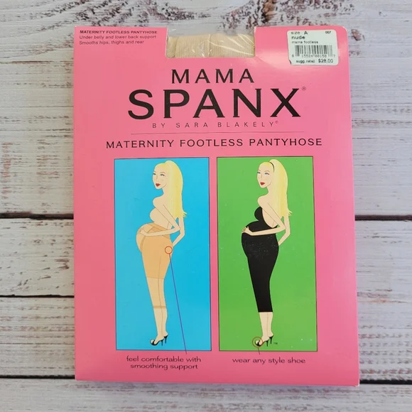 Mama SPANX Nude Maternity Footless Pantyhose Size A 007‎