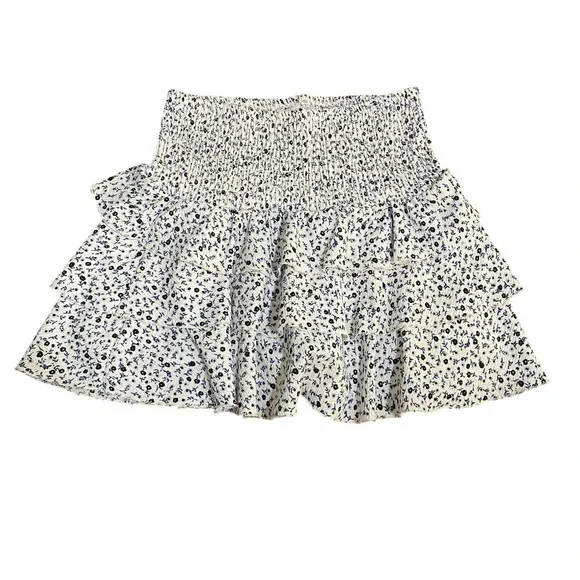 Zara Kids Ditzy Floral Ruffle Skort Size 10‎ Skirt Shorts Boho Cottagecore White
