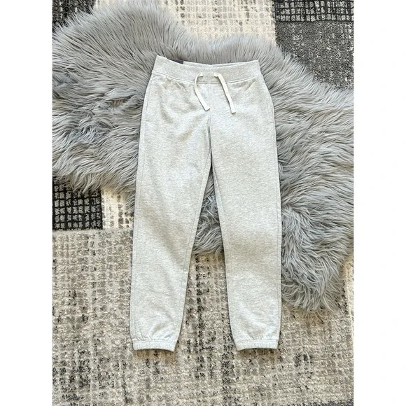 GAP‎ Girl's French Terry Lined Elastic Waistband Grey Jogger Pant Youth Size 8