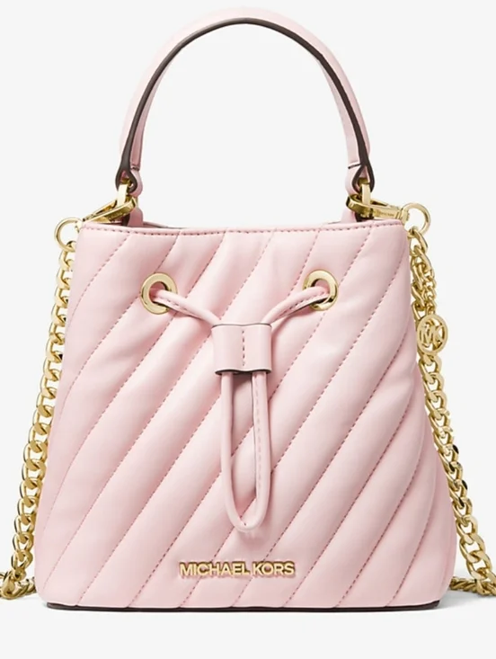 Michael Kors Suri Small Quilted Crossbody Bag in Pink
