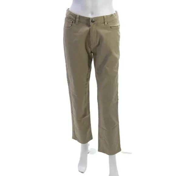 DL 1961 Boys Button Closure Straight Leg Casual Pants Beige Size 16