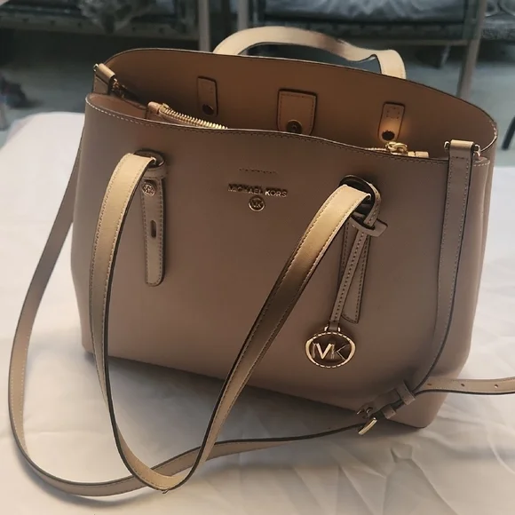 Michael Kors Tan Leather Tote Bag