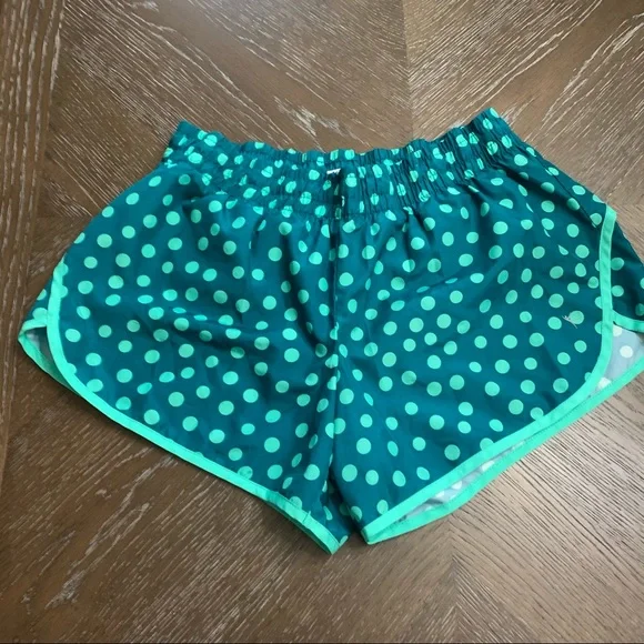 Danskin Now green polka dot athletic shorts Size L