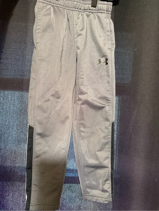 Under Armour Gray Kids' Joggers with Black Side Panels