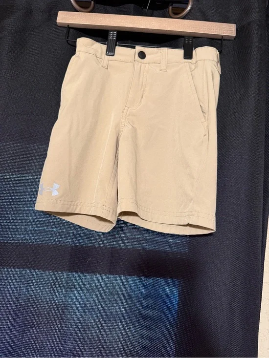Under Armour Khaki Boys' Athletic Shorts