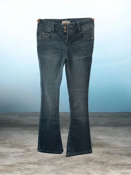 Dark Wash Women's Bootcut Jeans - Dark Blue