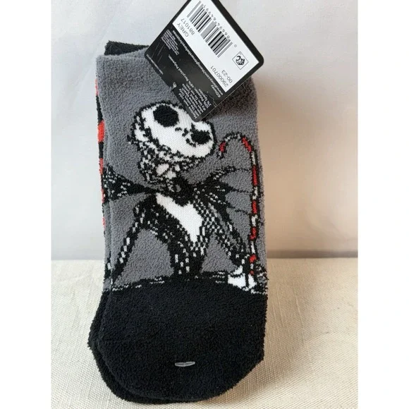 NEW Disney NIGHTMARE BEFORE CHRISTMAS 3‎ Pack Ankle Socks Jack & Sally COZY SOFT