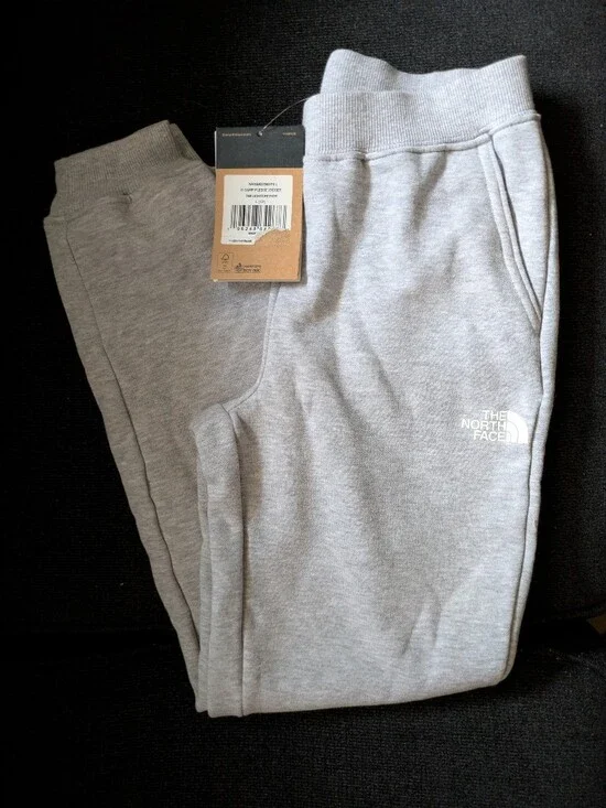 Girls gray North Face joggers Size L(12l