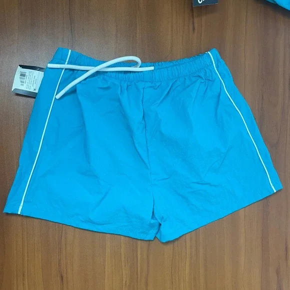 Art Class Kids Girls Nylon Athletic Sports Shorts Blue Size Medium