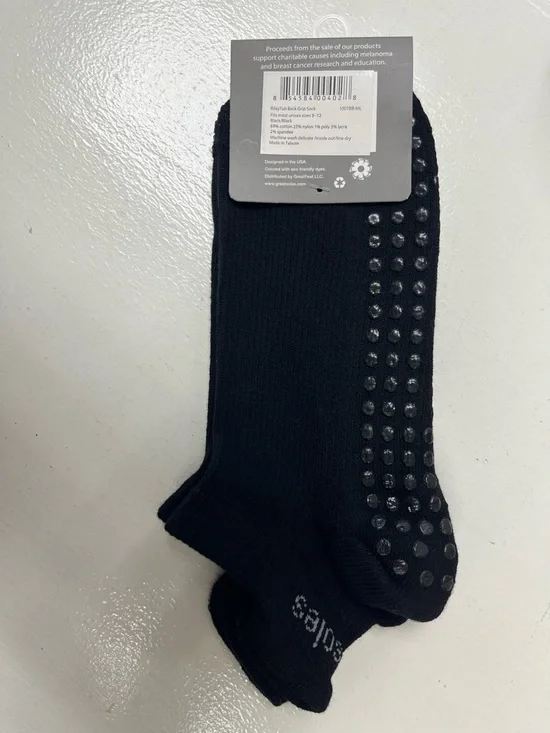 Great Soles Women’s Black sticky Socks, US 9-12