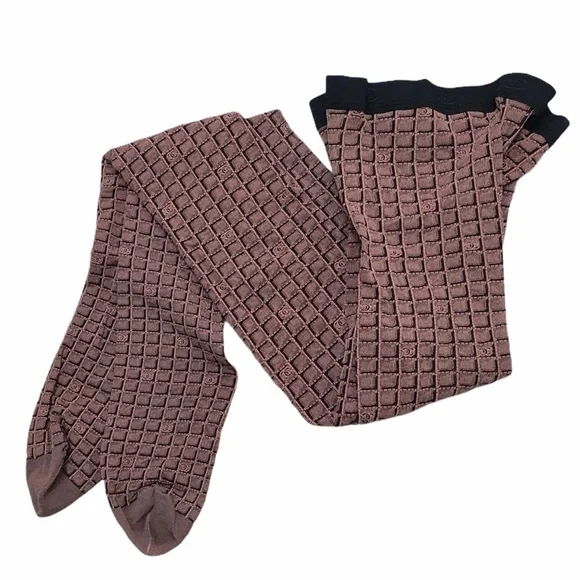 CHANEL COLLANT FANTAISIE JACQUARD FANCY TIGHTS