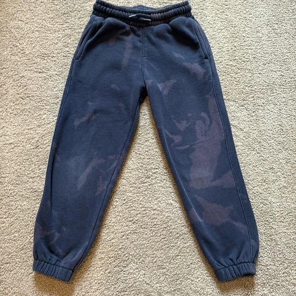 Cat & Jack Boys Small Sweatpants Blue Tie Dye Pull On Joggers Tie Waistband
