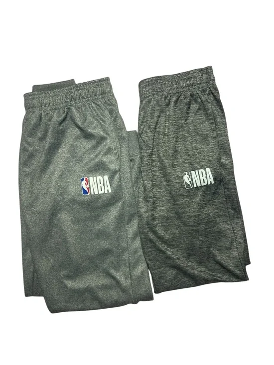 NBA Kids Gray Heather Athletic pants with Logo