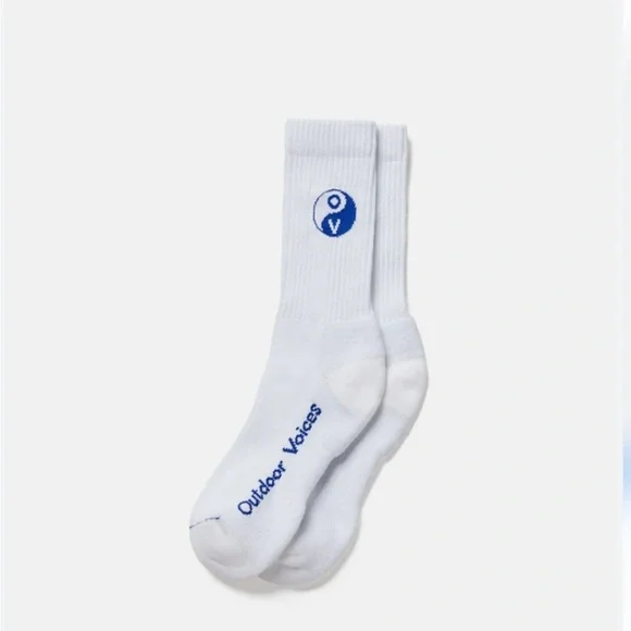 Outdoor Voices Lot of 5 Pairs of Graphic Crew Socks Size S/M