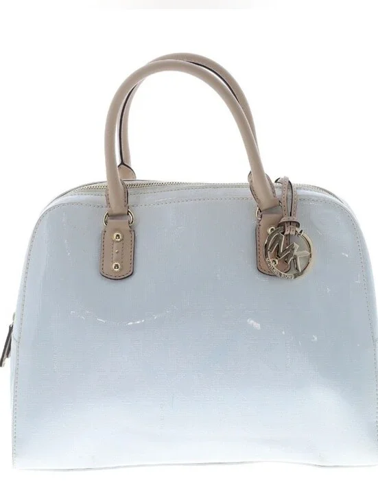 Michael Kors Cindy Large Patent Leather Dome Satchel