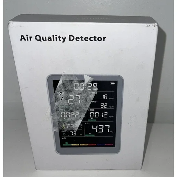 (b32/14) - Professional Indoor Air Quality Monitor with AQI Alerts