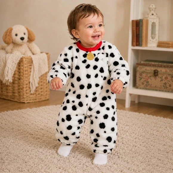 Disney Parks 101 Dalmatians Costume Toddler 18 24 Months Plush Halloween
