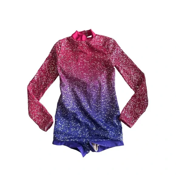 Weissman Showtime Chained To The Rhythm Lipstick Size MC Dance Costume Excellent