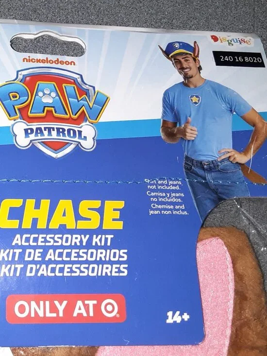 PAW Patrol Nickelodeon Chase Adult Costume Accessories Kit One Size