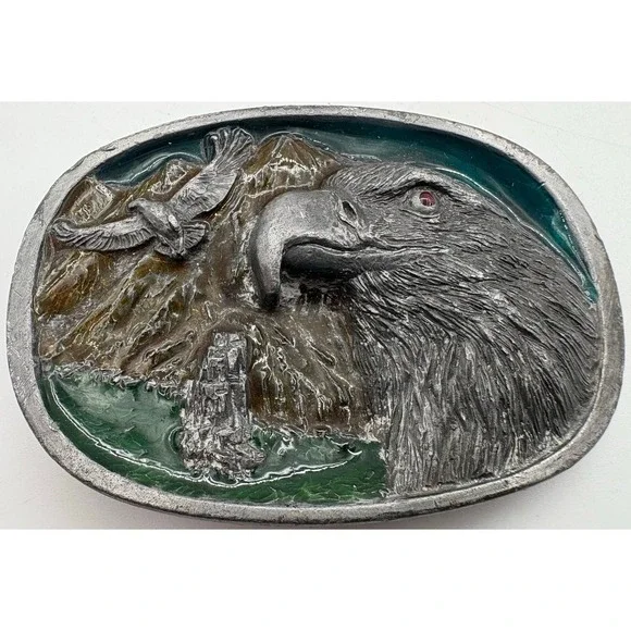 Bald Eagle‎ Belt Buckle C+J Vintage 1986 USA