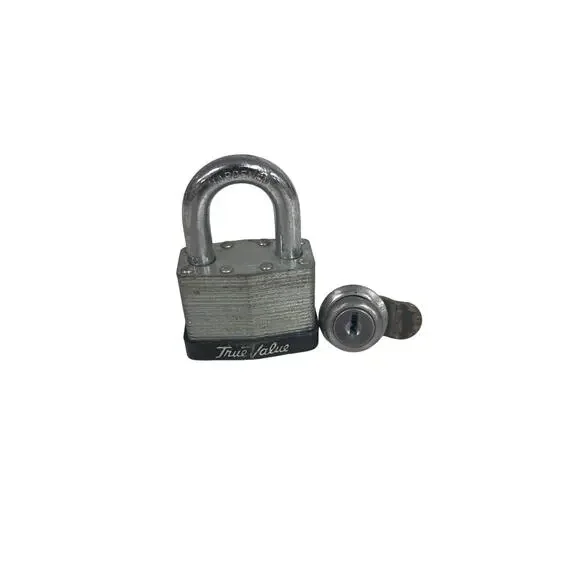 2 locks a door/cabinet lock and padlock both w/o key