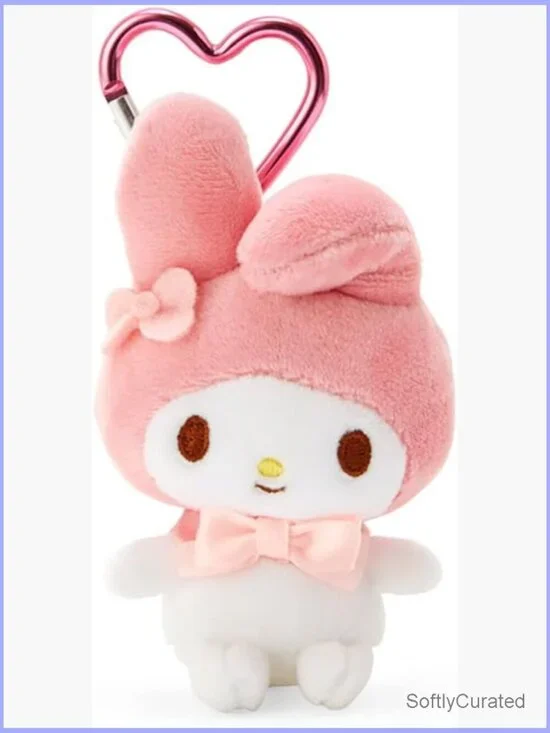Sanrio Mini Mascot Holder Keychain Plush Strap Bag Charm
