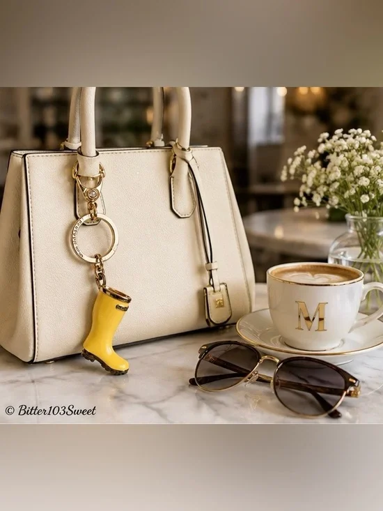 Henri Bendel Rain Boot Vintage Keychain Bag-Charm