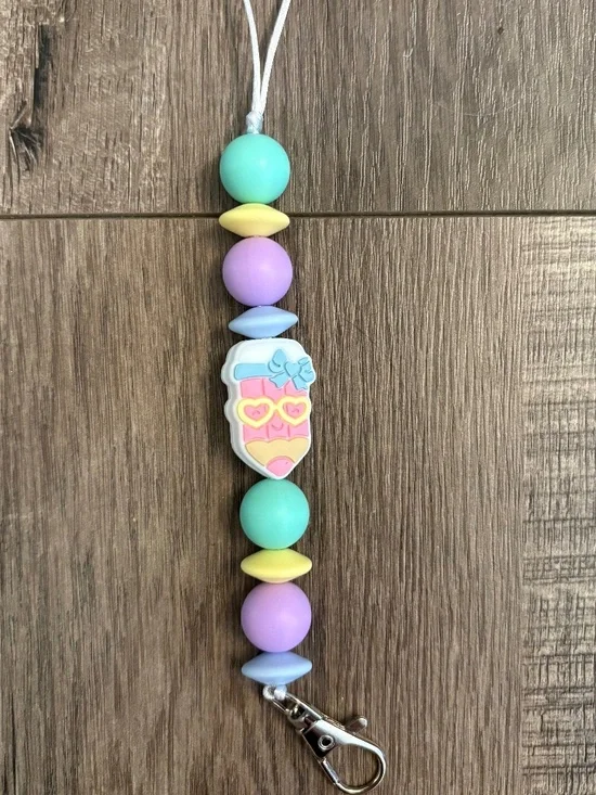 cute womens handmade lanyard for keys